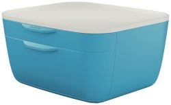 Zásuvkový box Cosy, modrá, 2 zásuvky, LEITZ 53570061