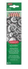 Grafitové tužky Academy, 6 tvrdostí, šestihranná, DERWENT 2300086