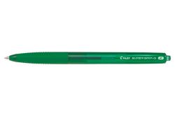 PILOT  Kuličkové pero Super Grip G, stiskací mechanismus, zelená, 0,22 mm, PILOT