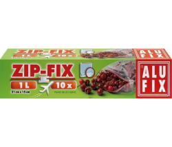 Sáčky Zip Fix, se zavíráním, 1 l, 10 ks, ALUFIX ,balení 20 ks