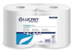 Toaletní papír Strong, bílý, jumbo, průměr 26 cm, 2 vrstvý, LUCART  ,balení 6 ks