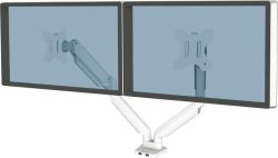 Držák na monitor Platinum Series Dual, bílá, 2 ramena, FELLOWES 8056301