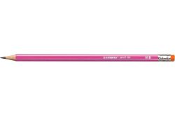 Grafitová tužka s gumou Pencil 160, růžová, HB, šestihranná, STABILO