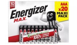Baterie Max, AAA, 20 ks, ENERGIZER 7638900438321 ,balení 20 ks