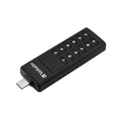 USB flash disk Keypad Secure, USB-C 3.1 GEN1, 128GB, šifrovaný heslem, 160/150Mb/s, VERBATIM