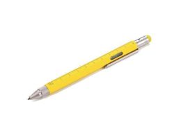 TROIKA  Kuličkové pero, žlutá, multitasking, se stylusem, TROIKA