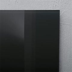 Magnetická skleněná tabule Artverum®, černá, 48 x 48 x 1,5 cm, SIGEL GL110