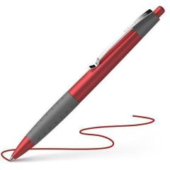 SCHNEIDER  Kuličkové pero Loox, červená, 0,5mm, stiskací mechanismus, SCHNEIDER