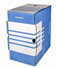 Donau  Archivační krabice, modrá, karton, A4, 200 mm, DONAU