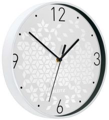 Leitz  Nástěnné hodiny Wow, bílá, 29 cm, LEITZ