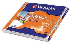 DVD-R 4,7GB, 16x, Printable, Verbatim, jewel box