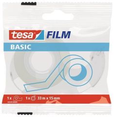 Lepicí páska s odvíječem Basic 58549, průhledná, 15 mm x 33 m, TESA