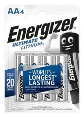 ENERGIZER  Baterie, AA (tužková), 4 ks, lithiová, ENERGIZER Ultimate Lithium