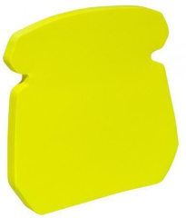 Donau  Samolepicí bloček ve tvaru telefonu, 50 lístků, DONAU, žlutý ,balení 50 ks
