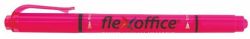 FLEXOFFICE  Zvýrazňovač HL01, růžová, 1,0/4,0 mm, oboustranný, FLEXOFFICE ,balení 12 ks