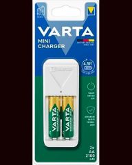 VARTA  Nabíječka baterií Mini, AA/AAA, 2 x 2100 mAh AA, VARTA