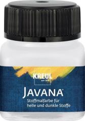 Barva na světlý a tmavý textil, bílá, 20 ml, JAVANA, KREUL