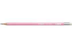 Stabilo  Grafitová tužka s gumou Swano Pastel, růžová, HB, šestihranná, STABILO