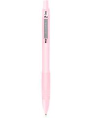 Kuličkové pero Z-Grip Pastel, růžová, 0,27 mm, stiskací mechanismus, ZEBRA 91807