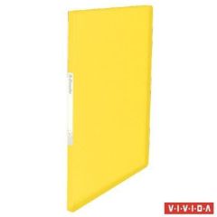 ESSELTE  Katalogová kniha Vivida, měkká, žlutá, A4, 20 kapes, ESSELTE