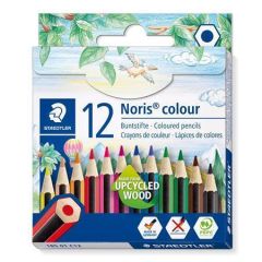 STAEDTLER  Barevné pastelky Noris Colour 185, 12 různých barev, šestihranné, krátké, STAEDTLER 185 01 C12