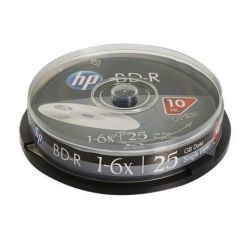 HP  BD-R Blu-Ray, 25 GB, 6x, 10 ks, spindle, HP 69321  ,balení 10 ks