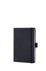 Záznamní kniha Conceptum, černá, tvrdé desky, A6, linkovaná, 194 listů, SIGEL