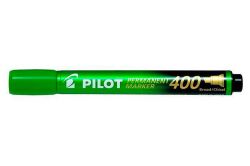 PILOT  Permanentní popisovač Permanent Marker 400, zelená, 1,5-4 mm, klínový hrot, PILOT