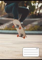 COOL BY VICTORIA  Sešit Skateboard, 21-32, mix motivů, A5, linkovaný, 32 listů, COOL BY VICTORIA