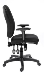 Manažerská židle, textilní, černá základna, MaYAH, Comfort, černá