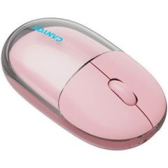 Myš OnClick 24, růžová, bezdrátová, duální připojení, optická, CANYON CNS-CMSW24P