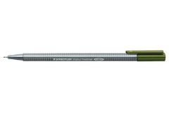 STAEDTLER  Liner Triplus 334, olivově zelená, 0,3mm, STAEDTLER