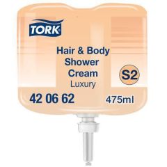TORK  420662 Tekuté mýdlo Mini Luxury, bez parfemace, vlasy a tělo, 475 ml, S2, TORK