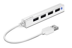 USB-HUB Snappy Slim, bílá, 4 porty, USB, 2.0, SPEEDLINK