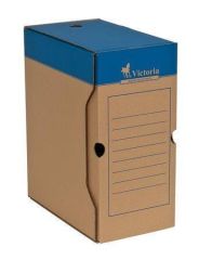 VICTORIA  Archivační krabice, přírodní, karton, A4, 150 mm, VICTORIA