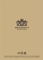 SHKOLYARYK  Sešit University International, mix motivů, linkovaný, A5, 48 listů, SHKOLYARYK A5-048-5210L