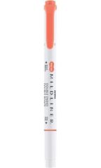 Zvýrazňovač Mildliner Warm, cynober, oboustranný, 1,0-3,5 mm, ZEBRA 78230