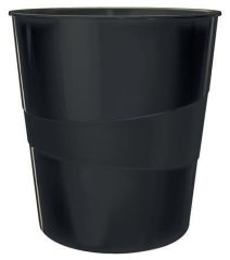 WOW Leitz  Odpadkový koš Wow, černá, 15 l, LEITZ, 52781095