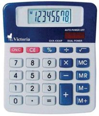 Kalkulačka, stolní GVA-430AP, 8místný displej, VICTORIA