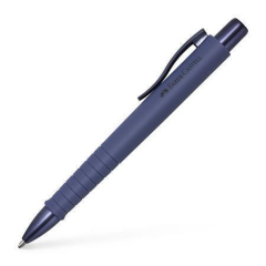 FABER-CASTELL  Kuličkové pero Poly Ball Urban, modrá, 0,7 mm, temně modrofialové tělo pera, FABER-CASTELL 241111