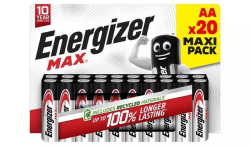 ENERGIZER  Baterie Max, AA, 20 ks, ENERGIZER 7638900437874 ,balení 20 ks