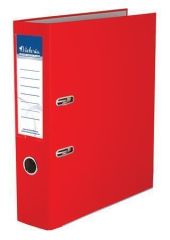 VICTORIA  Pákový pořadač Basic, červený, 75 mm, A4, s ochranným spodním kováním, PP/karton, VICTORIA