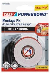 Lepicí páska Powerbond 55791, oboustranná, extra silná, 19 mm x 1,5m, TESA