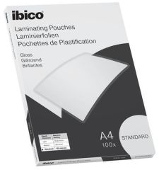 Laminovací fólie Standard, 125 mikronů, A4, lesklá, 100 ks, IBICO 627310 ,balení 100 ks