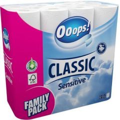OOPS  Toaletní papír, 3vrstvý, 32 rolí, Ooops!, jemný ,balení 32 ks