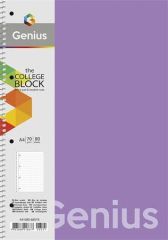 SHKOLYARYK  Spirálový sešit Genius, mix motivů, čtverečkovaný, A4, 80 listů, PP desky, SHKOLYARYK A4-080-6803K