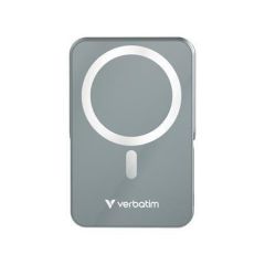 Magnetická powerbanka Charge n Go, šedá, bezdrátová, 10 000 mAh, VERBATIM 32268