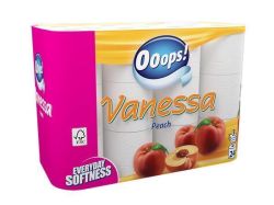 OOOPS  Toaletní papír, 3vrstvý, 24 rolí, Vanessa ,balení 24 ks