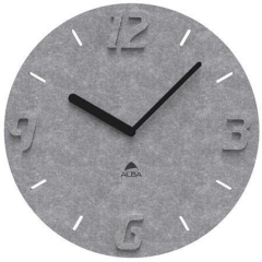 ALBA  Nástěnné hodiny Horpet, tmavě šedá, 30 cm, ALBA HORPET G