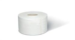 TORK  120161 Toaletní papír Universal mini jumbo, bílý, systém T2, 1vrstvý, průměr 19 cm, TORK